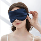 100% Mulberry Silk Sleep Mask Men Women Eye Cover Total Blackout Size 20 X 8.5cm