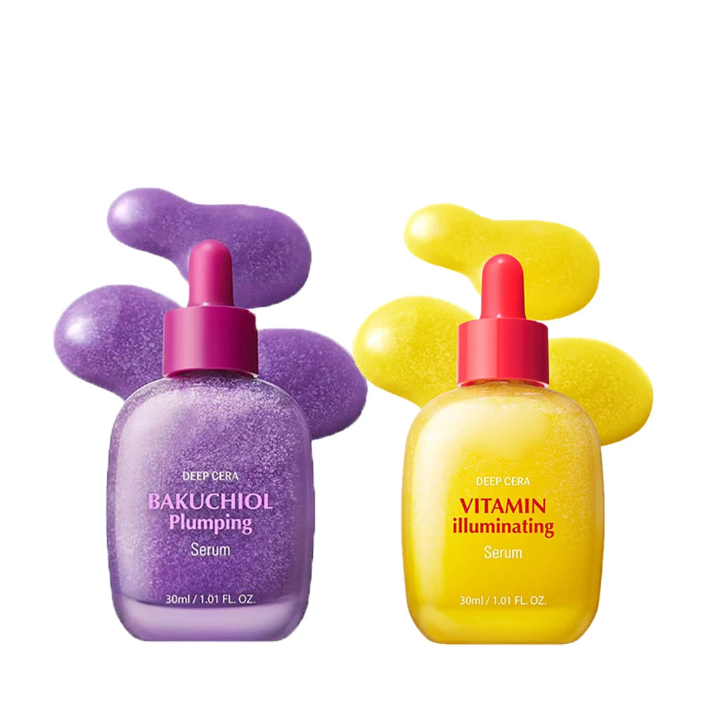 Vitamin C Whitening Serum Nacinamide Bakuchiol Plumping Reduce Wrinkles Lift