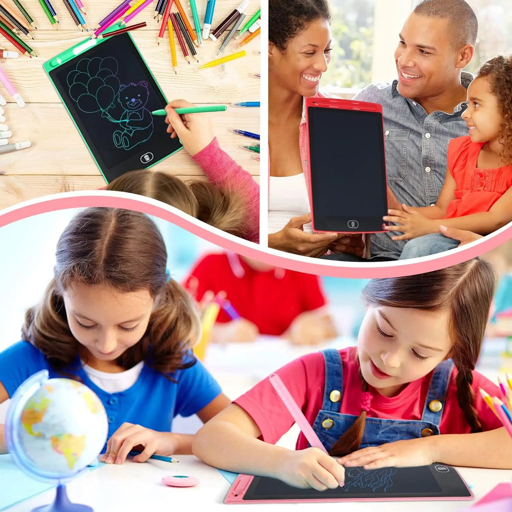 8.5" Led Board Electronic Writing Tablet Sketchpad Magic Erasable Handwriting Pad Kids Gifts icd
