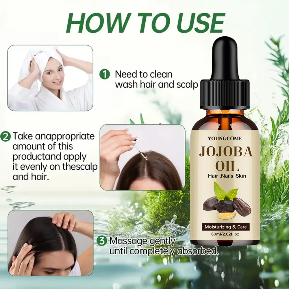 Organic Jojoba Oil For Face Hair Skin Nails Hair Relaxer
