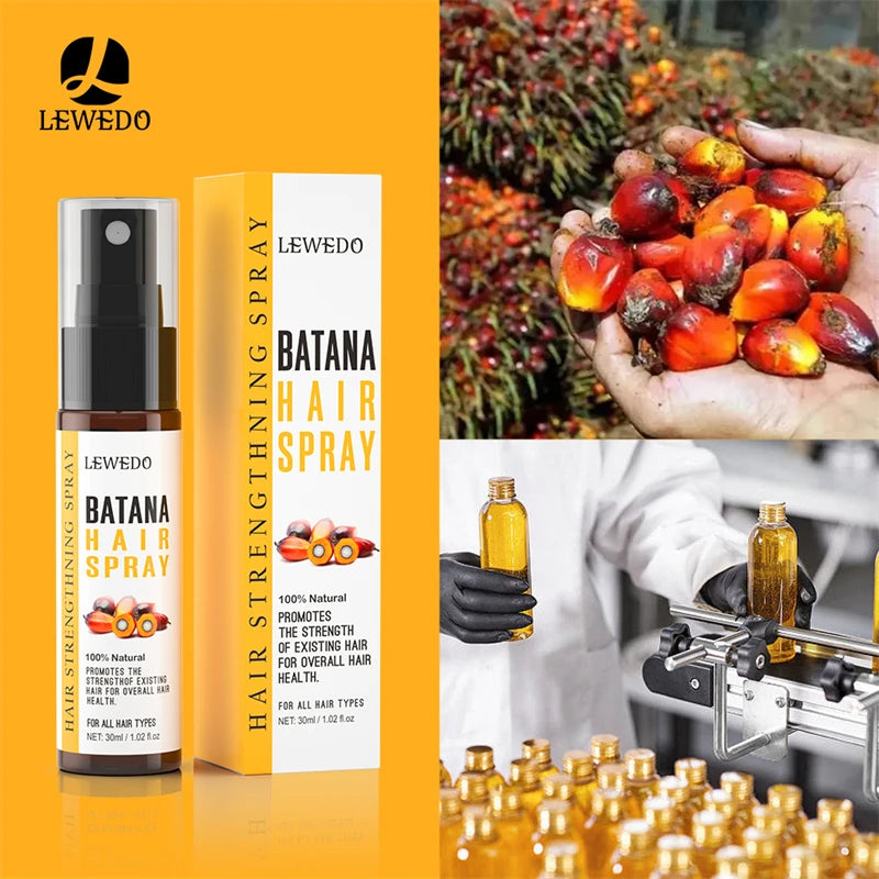 100% Pure Batana Hair Care Oil Growth Nourish Reduce Hair Loss Anti-Breakage Thickening