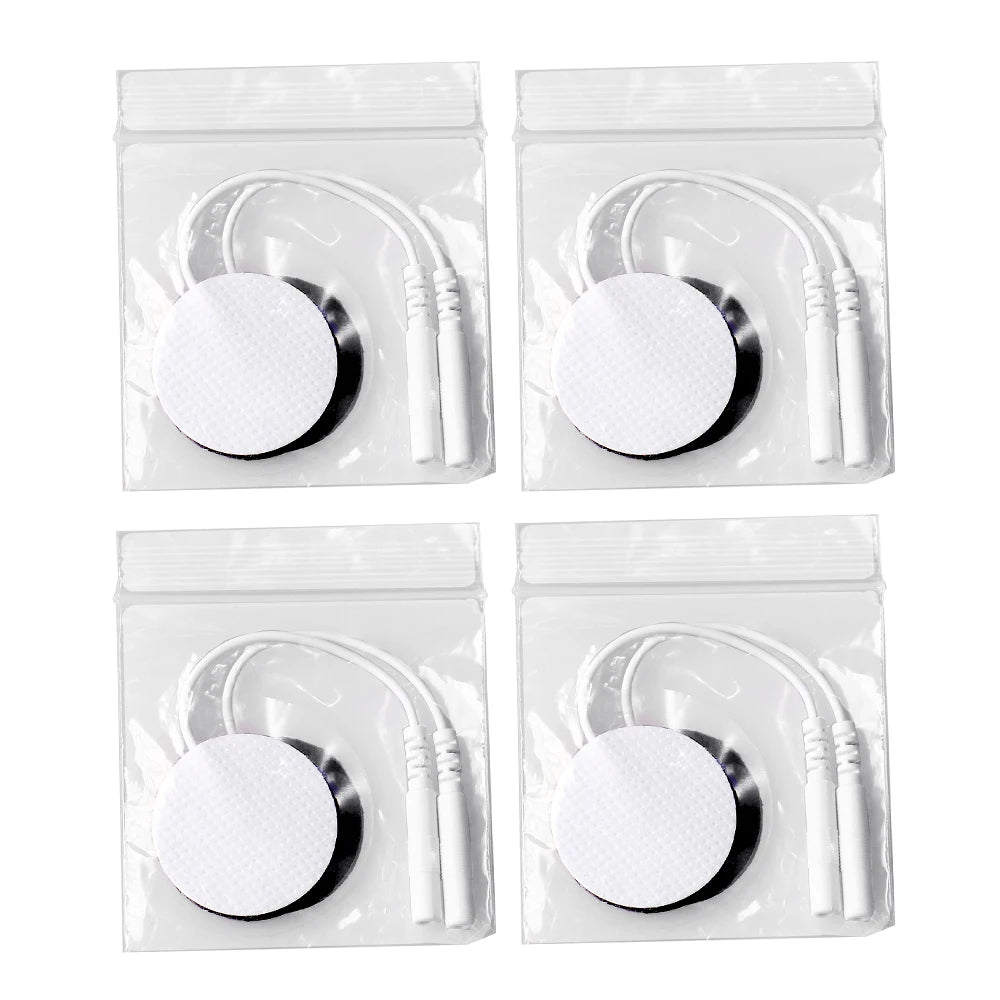 50/100Pcs 3cm Round Electrode Pads For Tens EMS Muscle Stimulator Massager Reusable