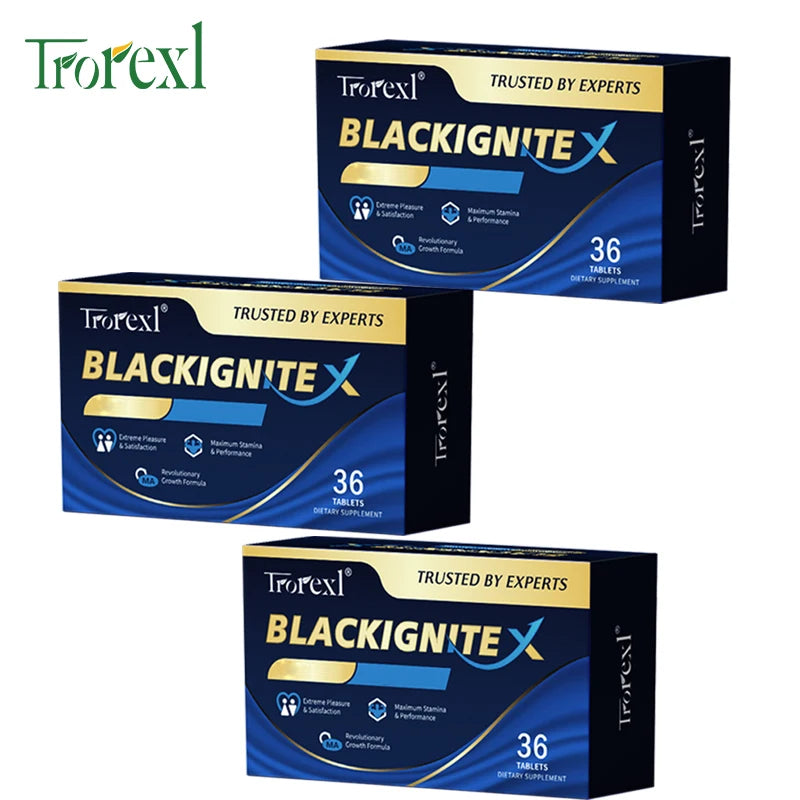 BlackIgniteX Natural Male Enhancing Supplement Boosts Strength & Firmness Enhanced Stamina Performance & Endurance