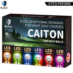Caiton Night Glow Golf Balls – Set of 6, Perfect Gift for Golf Lovers