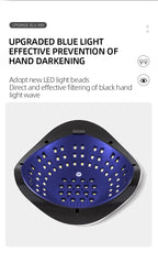 320W Professional Nail Dryer For Manicure Powerful UV Gel Lamp 72 LEDS UV Gel Varnish LCD Display Nail Salon Equipment