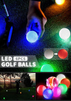 Caiton Night Glow Golf Balls – Set of 6, Perfect Gift for Golf Lovers