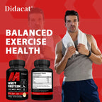 Whey Protein Capsules 5000mg Supports Recovery Balanced Muscle Health Gluten Free