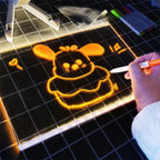 Luminous Acrylic Drawing Magic Led Transparent Board Note Board Kids Educational Gift With Stand 7 Color Markers