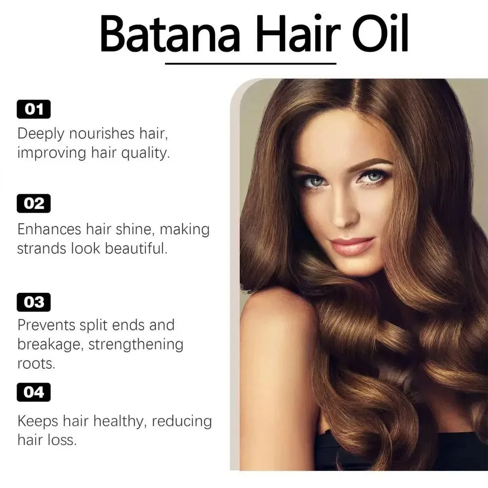 Raw Batana Oil for Hair Growth 100% Natural Prevent Hair Loss Men and Women Increase Hair Thickness and Smoothness