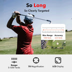 REDTIGER Golf Rangefinder with Slope 1000M 1200 Yards Laser Golfing 7X Magnification Rechargeable
