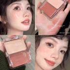 Two-Color Jelly Glow Blush pink apricot red rouge Korean cream texture brightening