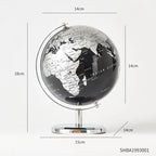 Retro World Globe Learning Map Kids Study Desk Geography Education
