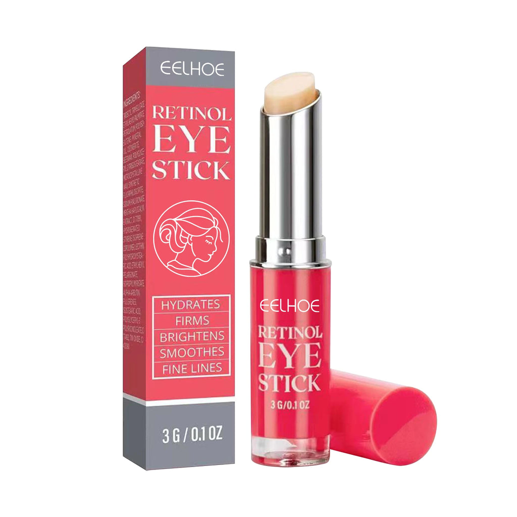 Retinol Eye Cream Stick Dark Circles Anti-Puffiness Smooth Brightening Moisturizing Firming Under Eye Treatment