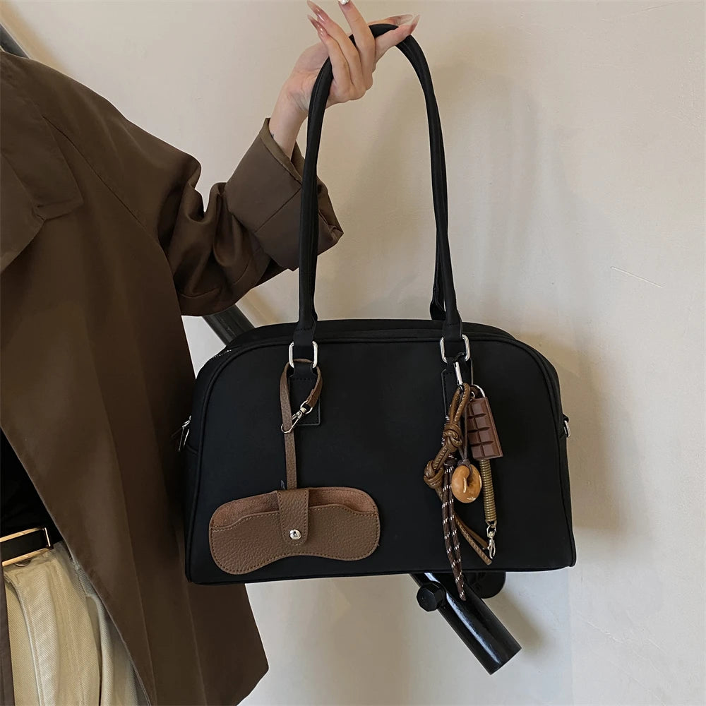 Big Size Women Bags Suede Large Capacity Shoulder Crossbody With Long Strap