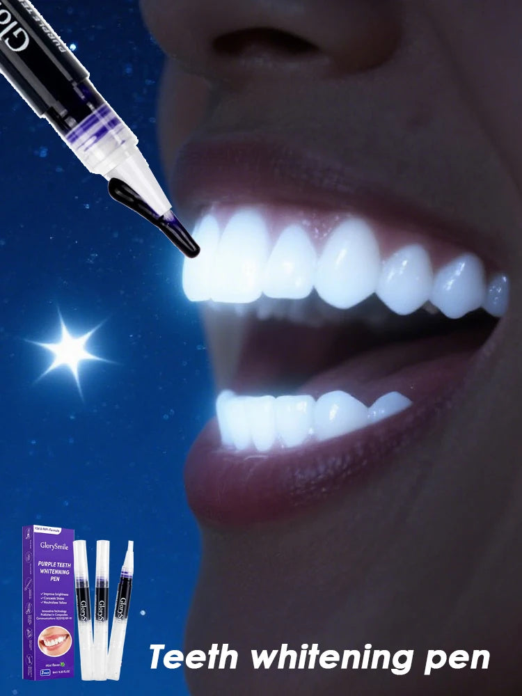 Purple Teeth Whitening Pen Stain Remover for a Brighter Smile