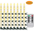 FPOO Candles LED Christmas Timer Remote Flickering Flame