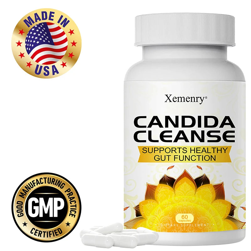 Candida Cleanse Support Intestinal Detox & Cleansing Balances Intestinal Flora Metabolism Supports Gut Digestive Health