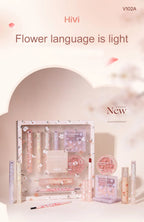 8-Piece Beauty Set with Lipstick Concealer Eyeshadow Eyebrow and Blush Makeup