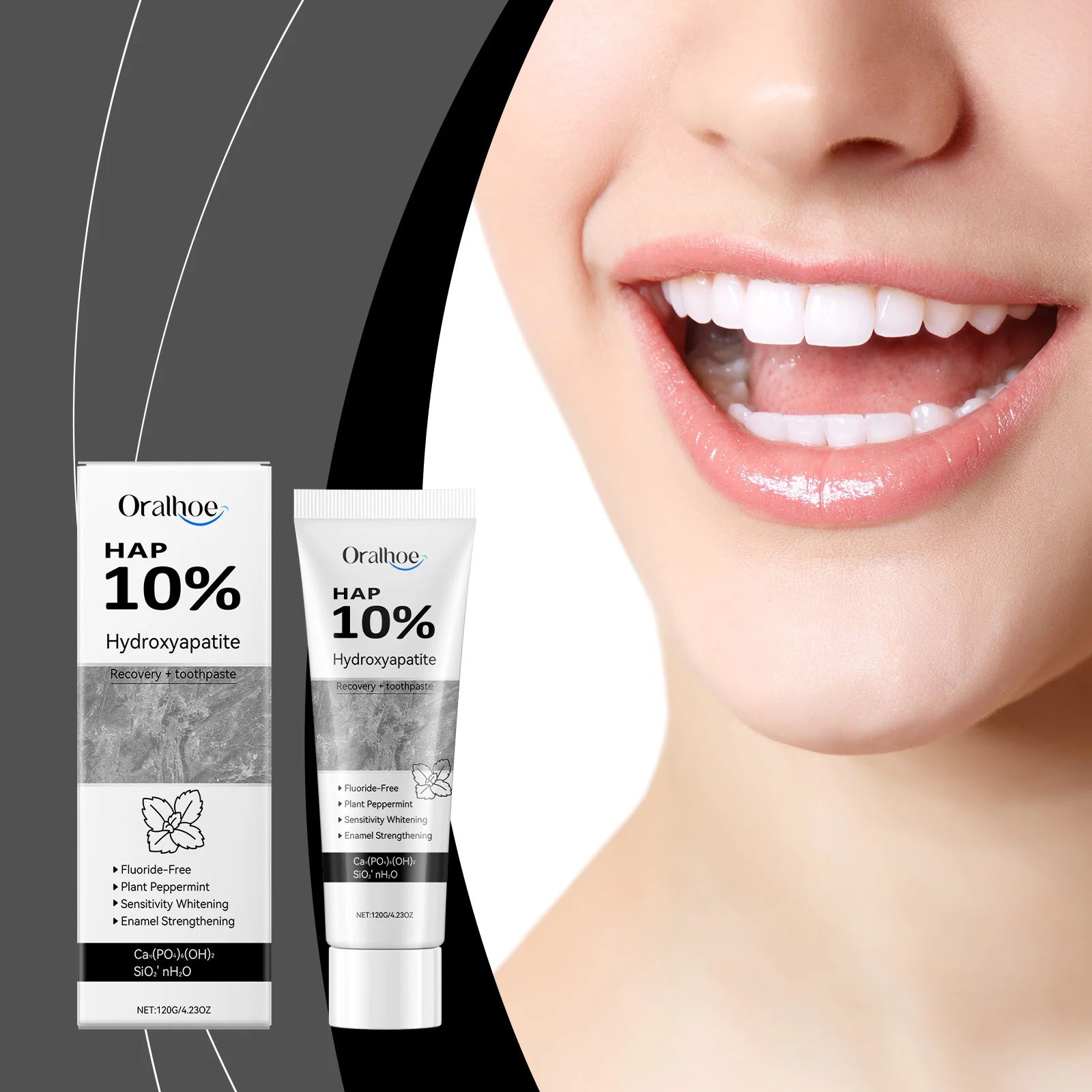 Whitening Teeth Toothpaste Enamel Repair Oral Hygiene Stain Removal Fresh Breath Hydroxyapatite
