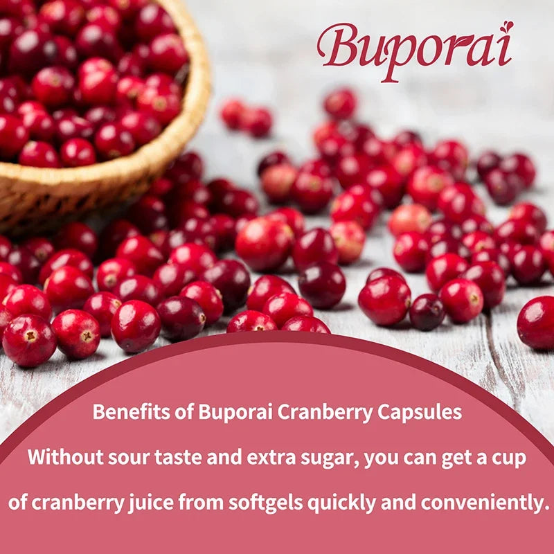 Cranberry Capsules Supports Cardiovascular Health Enhances Immunity Supports Urinary Tract Health