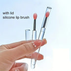 8PCS Silicone Lip Brush with Lid Lipstick Lip Gloss Eyeshadow Applicator