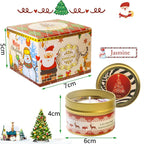 Christmas Scented Candle Set Gift Smokeless Aromatherapy Stonedried Flower Soy Wax