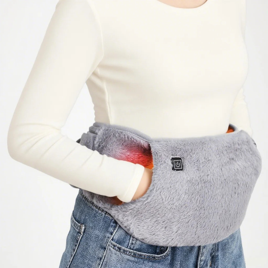 USB Portable Hand Warmer Rechargeable Plush Reusable Electric Heater Home Winter Feet Abdomen