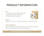 3pcs set LAIKOU Skin Care Vitamin C Sakura Snail Essence Serum Eye Face Cream Moisturizer Travel Size