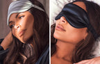 100% Mulberry Silk Sleep Mask Men Women Eye Cover Total Blackout Size 20 X 8.5cm