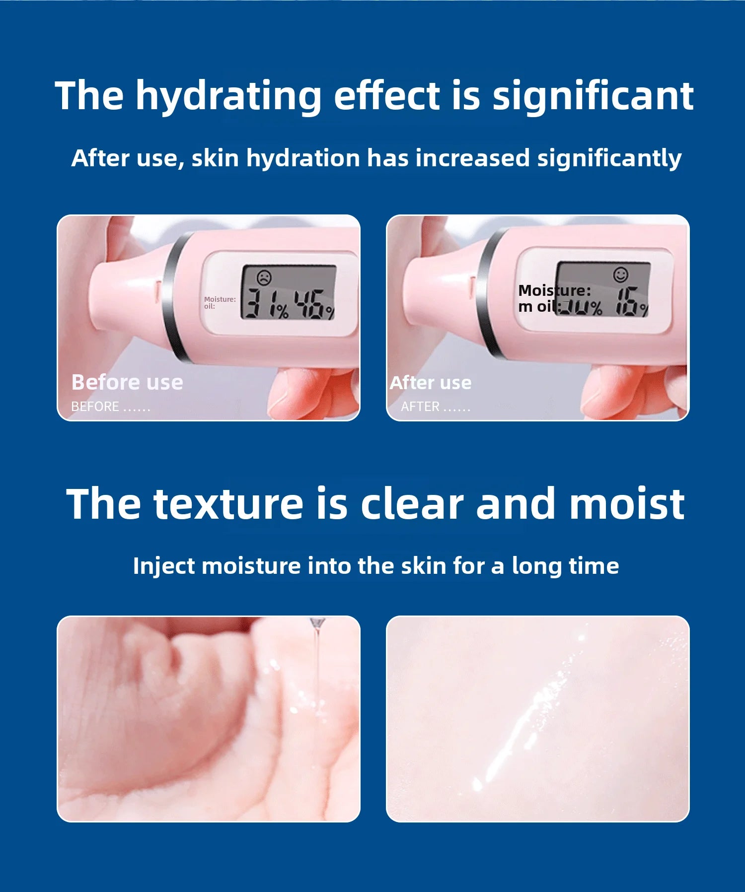 Hyaluronic Acid Serum Anti-Aging Moisturizing Hydrating Whitening