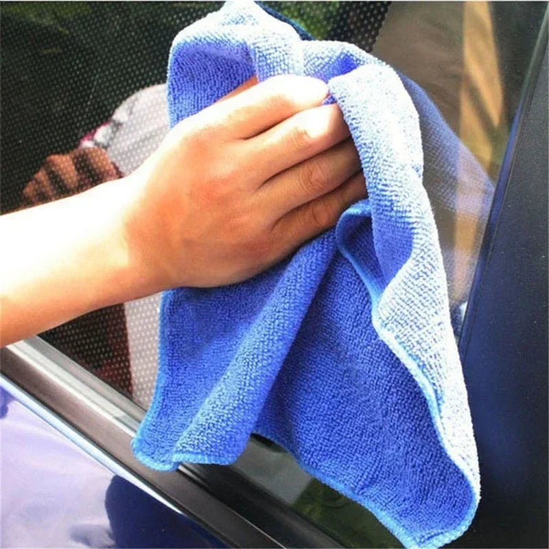 1-20Pcs Microfiber Towels Car Wash Drying Cloth Household Cleaning Cloths Polishing Cloth