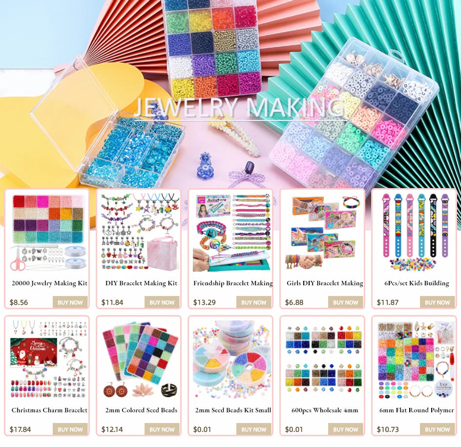 Friendship Bracelet Making Kit for Girls DIY Craft Birthday Christmas Gifts Travel Activities
