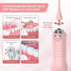 Sejoy Cordless Electric Water Flosser for Teeth Dental Portable Oral Irrigator Rechargeable