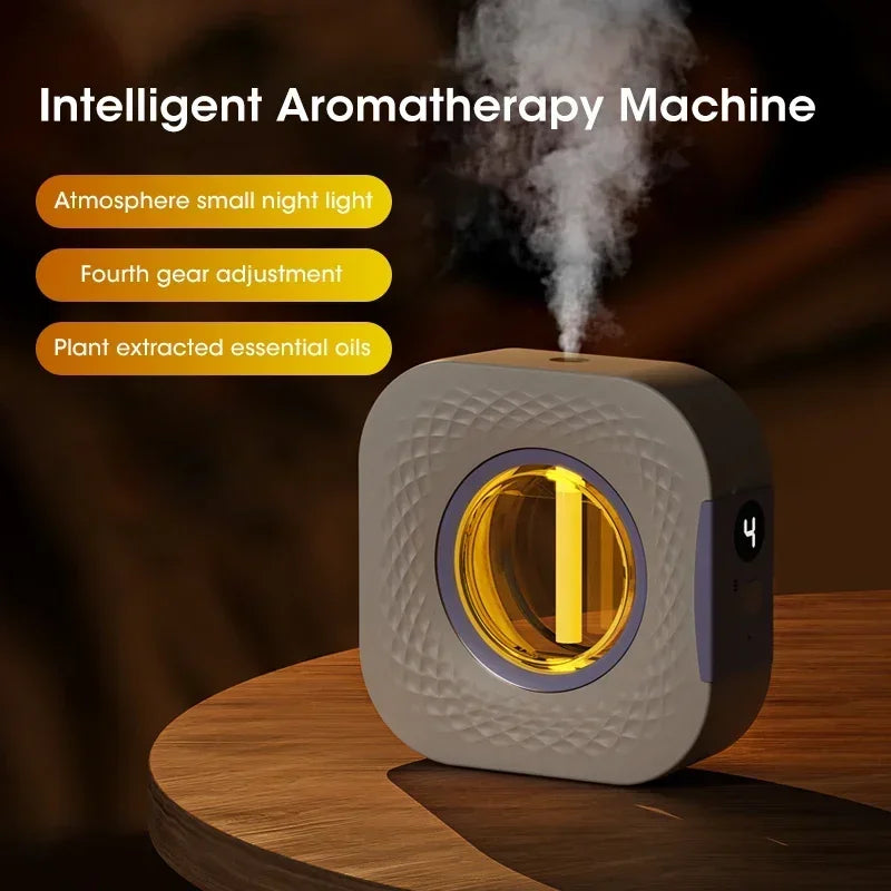 Smart Aroma Diffuser Air Purifier Digital Display Essential Oils 4 Gears Wall Mount Tabletop USB Charging