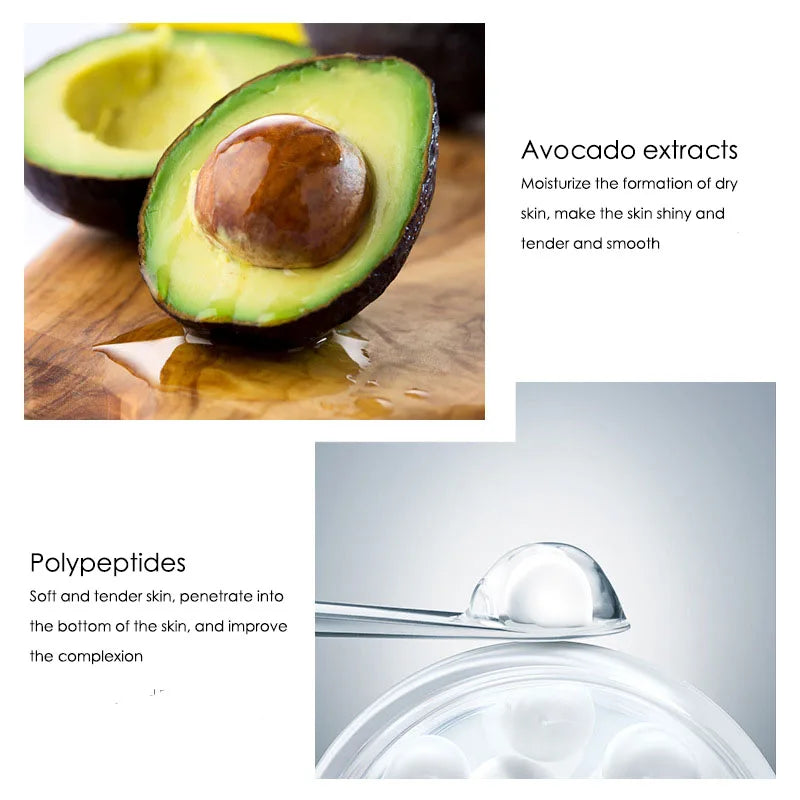 5pcs/Set IMAGES Avocado Skin Care Facial Moisturizing Cream Serum Cleanser Eye Skin Care Products