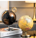 Retro World Globe Learning Map Kids Study Desk Geography Education