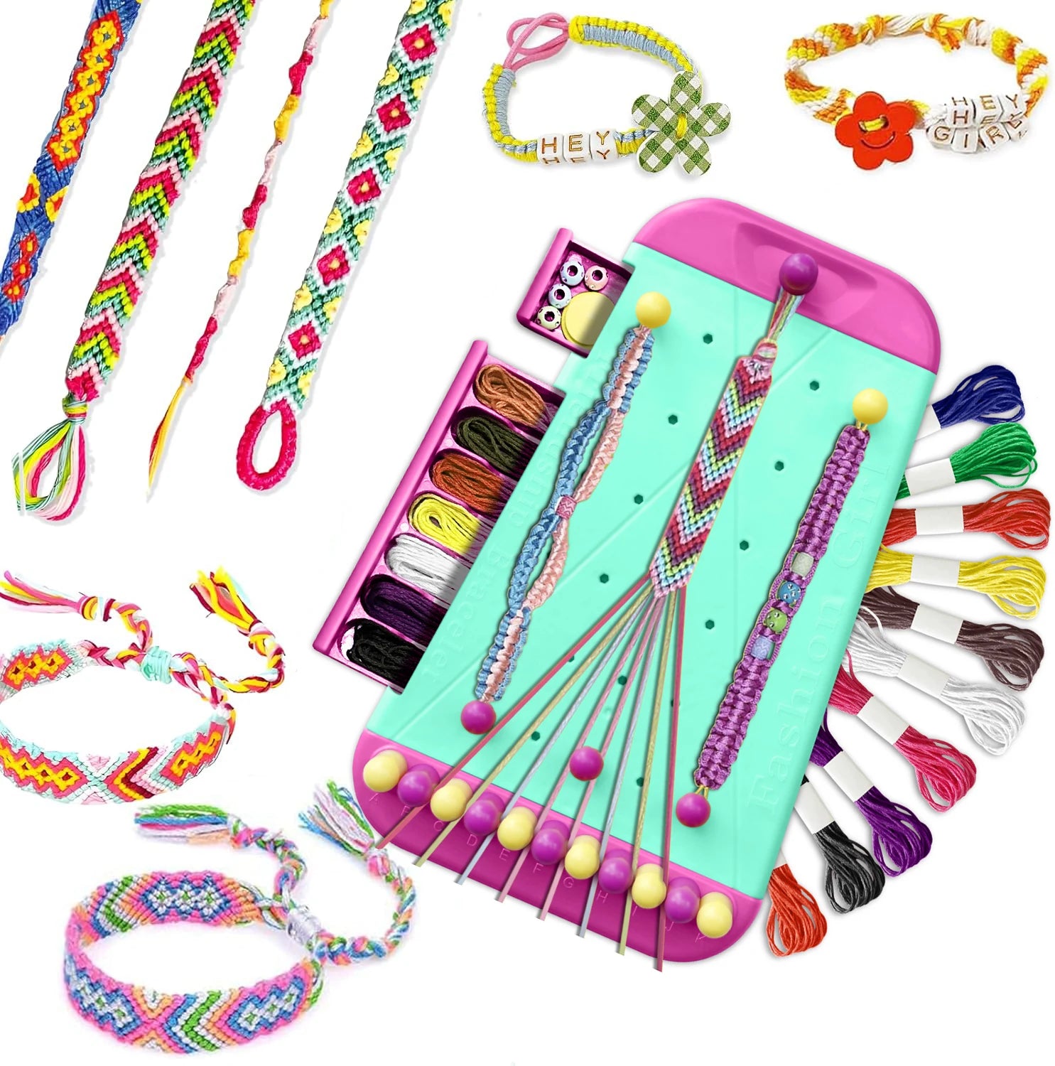 Bracelet Making Kit for Girls Friendship Arts Crafts DIY Jewelry