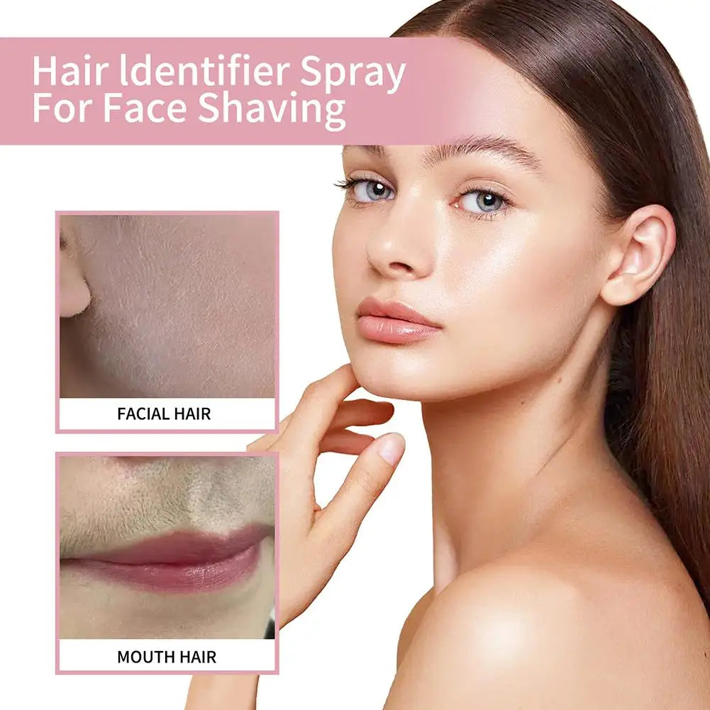 Hair Identifier Spray Powder For Facial Hair Dermaplaner For Face Shaving