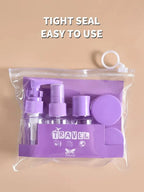 Travel Bottles Kit Leak Proof Toiletry Containers Clear For Lotion Shampoo Cream
