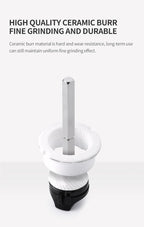 Salt And Pepper Grinder With Adjustable Coarseness Refillable Battery Powered Kitchen Set