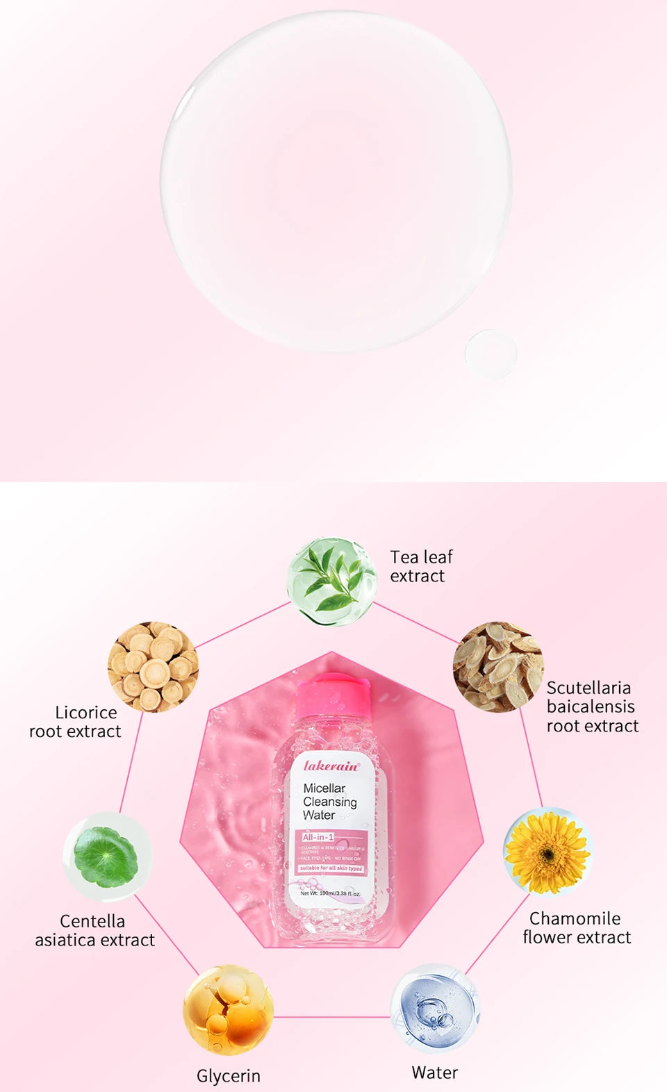 100ml Garnier Micellar Water Hydrating Facial Cleanser