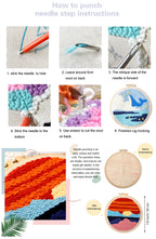 Punch Needle Kits for Beginners Adults Embroidery Starter Craft Tools Ocean Life Theme DIY Wall Art Gift for Women