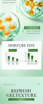 300g BIOAQUA Moisturizing Soothing Aloe Vera Gel Rejuvenating Hydrating Face Cream Skin Care