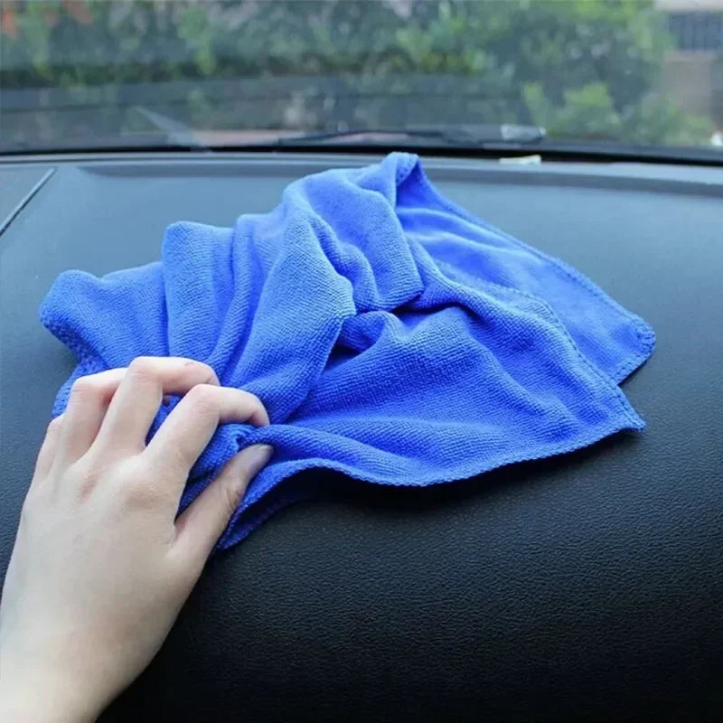 1-20Pcs Microfiber Towels Car Wash Drying Cloth Household Cleaning Cloths Polishing Cloth