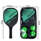 Pickleball Rackets Set Paddles Set of 2 & 4 Pickleballs Sports Accessory