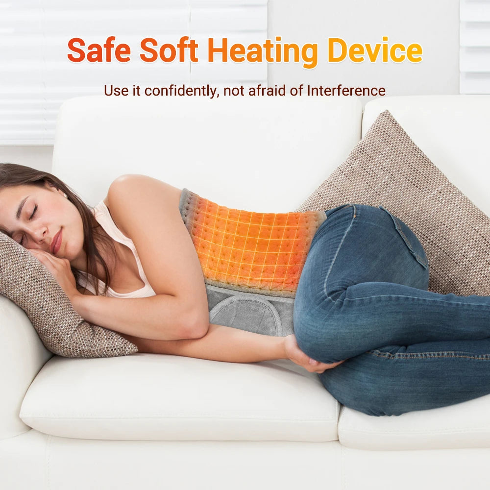 Multifunctional Thermal Electric Heating Pad Waist Lumbar Back Brace Band Support Warmth