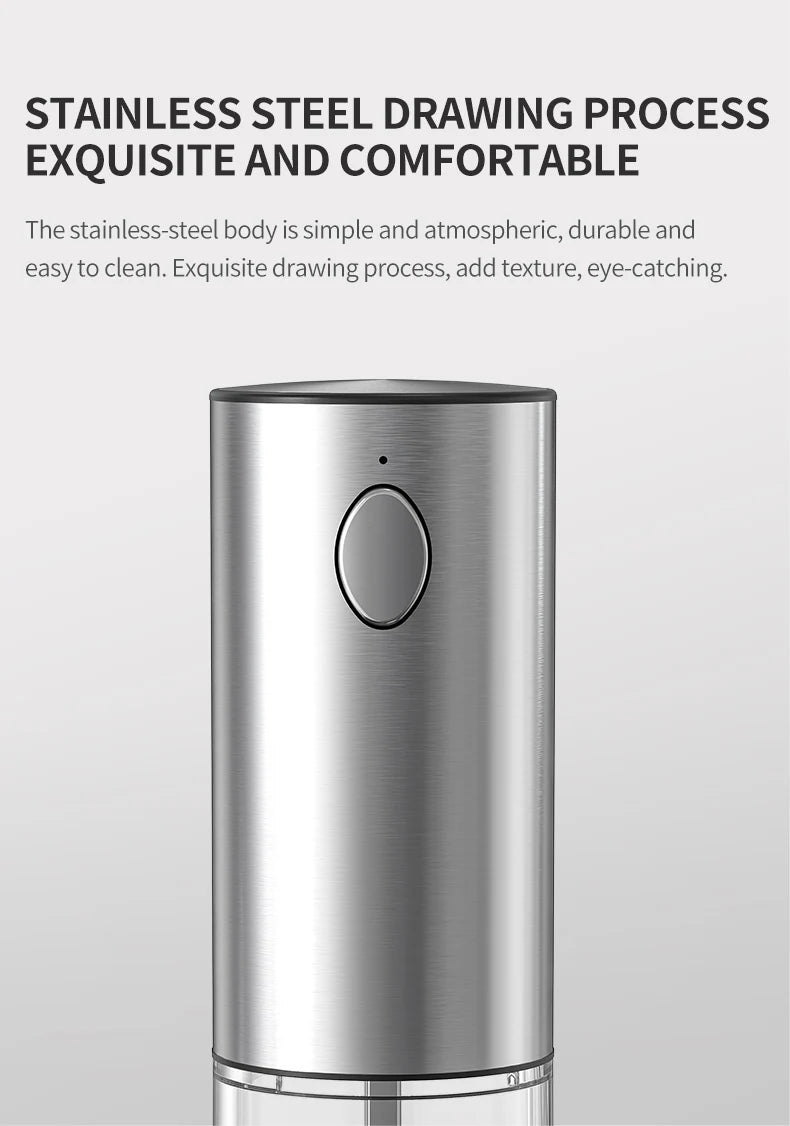 Salt And Pepper Grinder With Adjustable Coarseness Refillable Battery Powered Kitchen Set