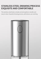 Salt And Pepper Grinder With Adjustable Coarseness Refillable Battery Powered Kitchen Set