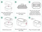Momcozy Baby Wipe Warmer Large Capacity Fast Even Heating 4 Temperature Settings Night Light