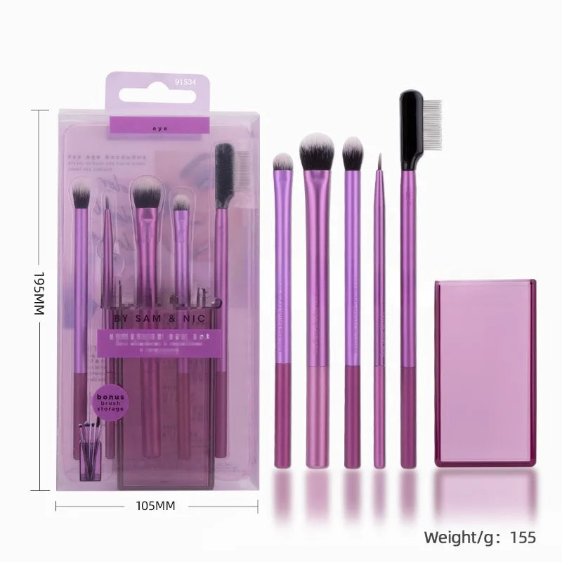Set of Makeup Brushes Powder Blusher Halo Dye Brush Eye Shadow Brush Beauty Egg